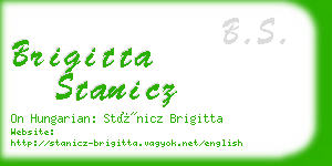 brigitta stanicz business card